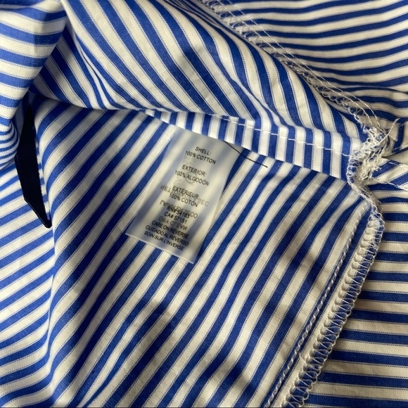 Tommy Hilfiger Striped Peplum Sleeveless Top - Picture 7 of 7